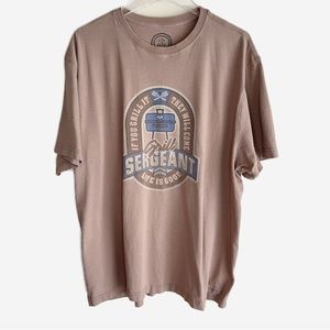 Life Is Good Grill Sergeant Tan Short Sleeved Tee XXL